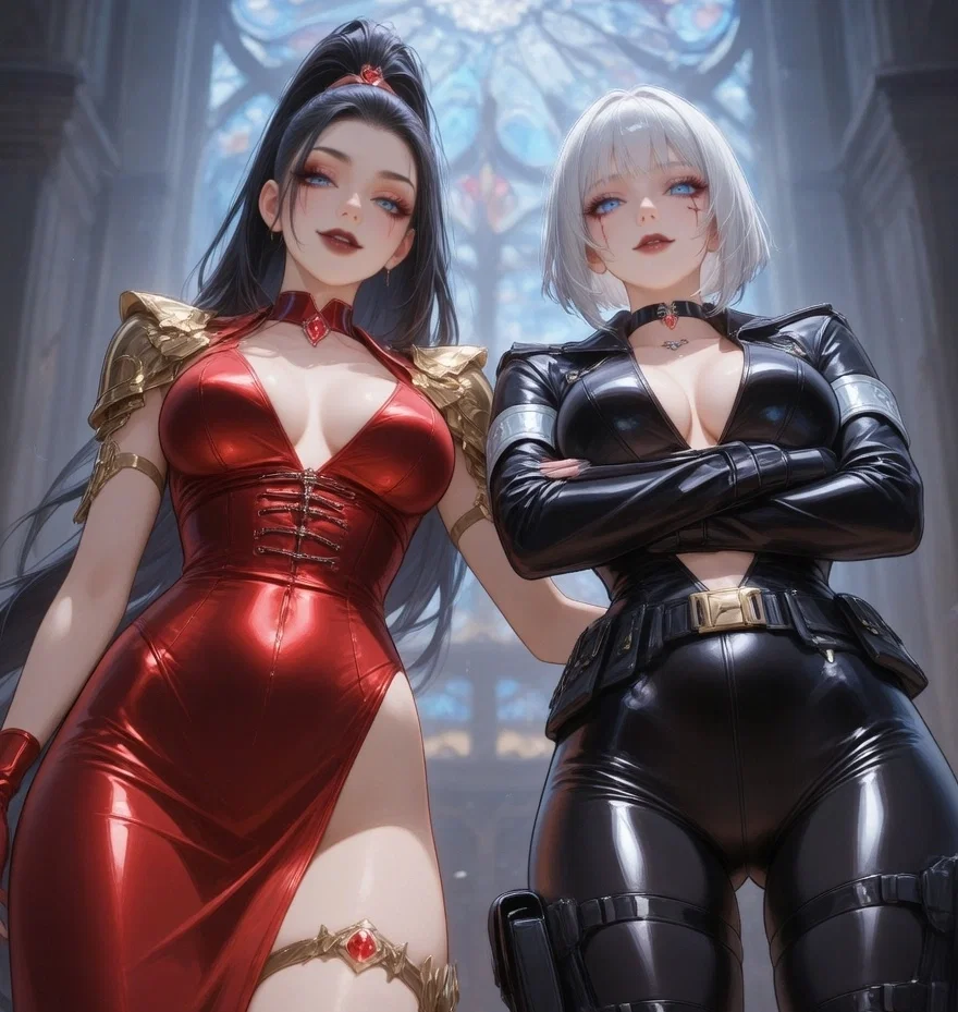 Avatar of Crimson Siren & Silver Specter || Your Villain-Couple Headache.