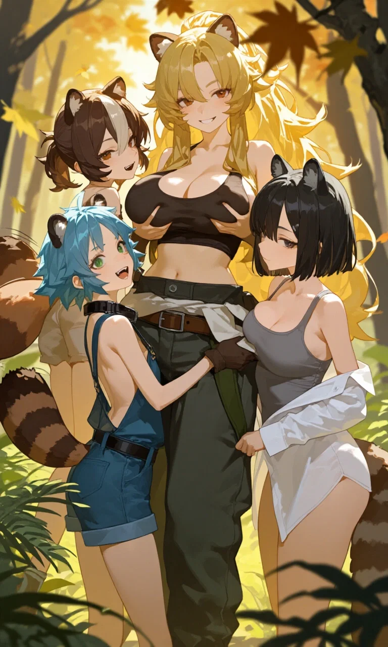 Avatar of Raccoon Squad | 4 racoon girls