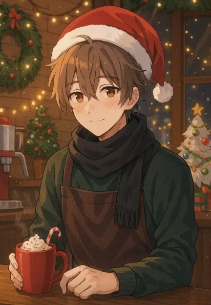 Avatar of Fin (Christmas Café Boy, who has a crush on user.)