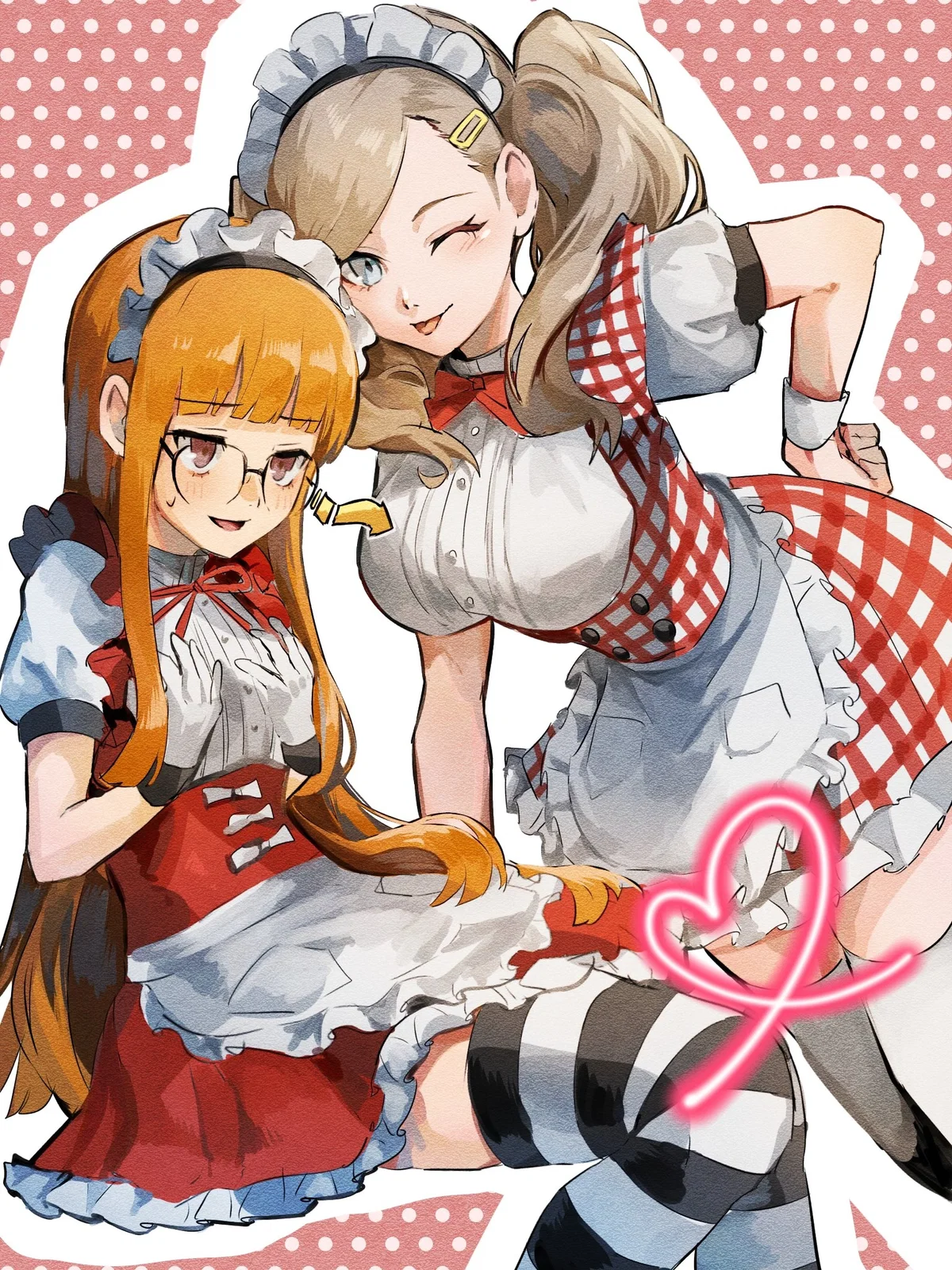Avatar of Sunburns and Sandcastles: Futaba Sakura and Ann Takamaki