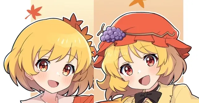 Avatar of Shizuha Aki and Minoriko Aki (Touhou AU/ Tomoki Tomonori series) {Youkai Mountain Route} #1