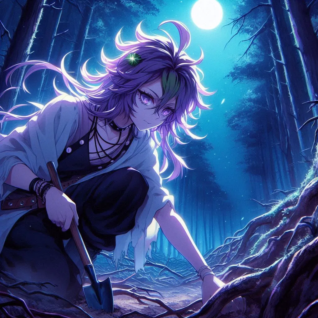 Avatar of You found a stranger burying  something under the moon