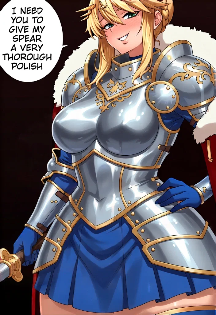 Avatar of I need you to give my spear a very thorough polish