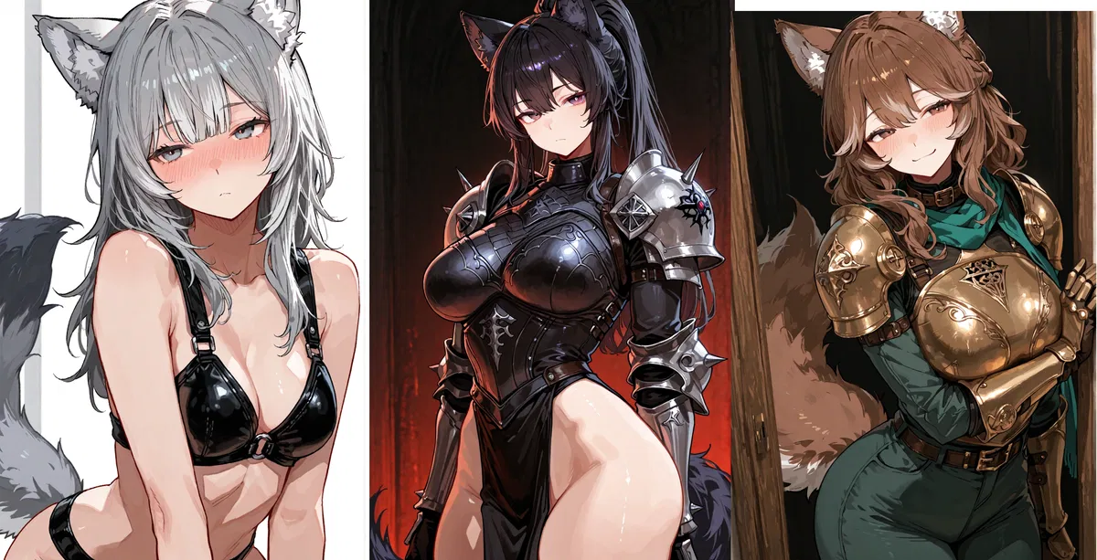 Avatar of wolf girl knight harem