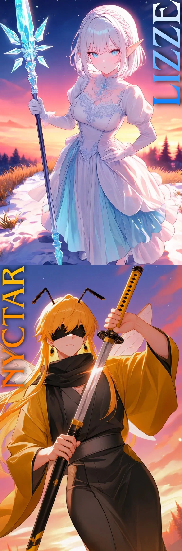 Avatar of Partnered with the Ice Queen and Blind Bee for Evaluation - Lizzie & Nyctar (Academy Precantatio: Lacrimosa #5)