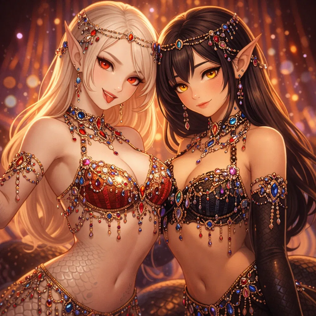 Avatar of Astra and Nyx - Lamia Belly Dancers