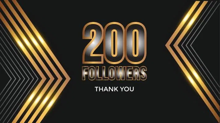 Avatar of thank you for 200 followers 