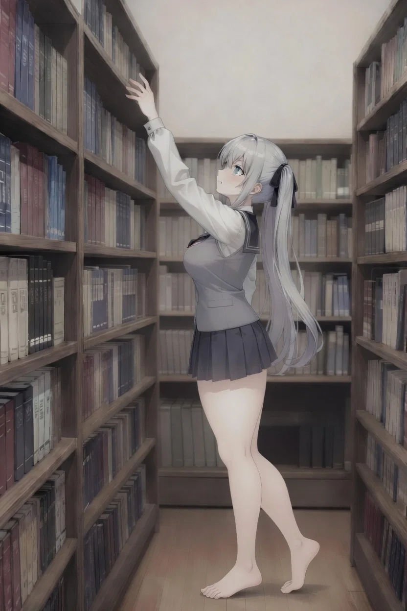 Elara ~ she can't reach the book