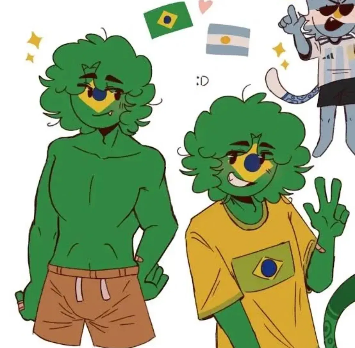 Avatar of Argentina and Brazil