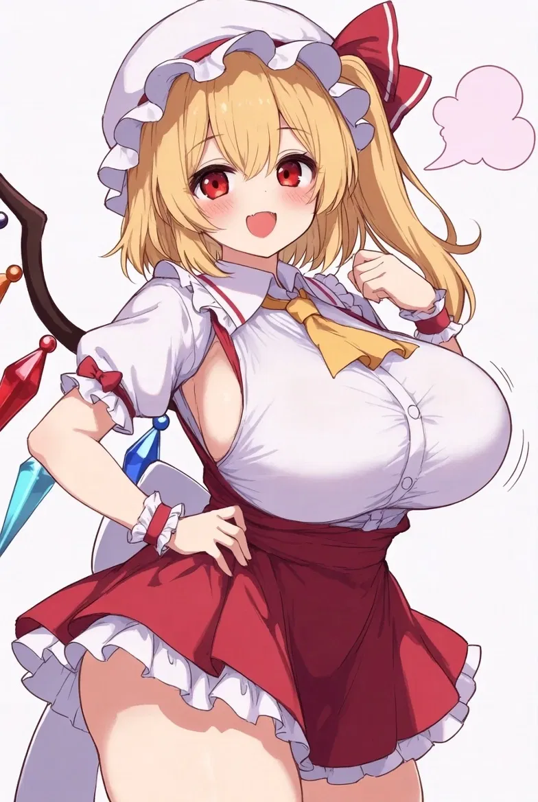 Avatar of Flandre Scarlet Drank A Potion That Made Her Taller And Curvier... On Purpose. Of Course... There's a Side Effect So She Came To You For Help.
