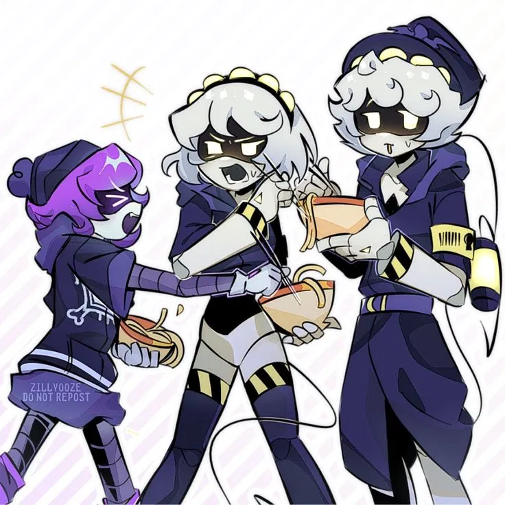 Avatar of N, Uzi, V and Zero