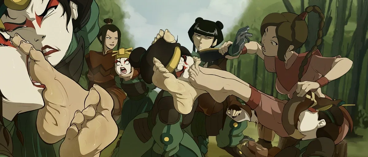 Avatar of Azula, Ty Lee and Mai (kiryu-sketchbook, demoralized)