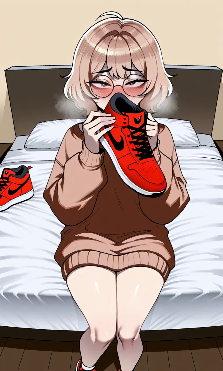 Avatar of You caught your Roommate smelling your Real Ass Jordans and She gets Embarrassed, but doesn't deny she Loves smelling your Shoes and actually wants to Smell your Feet now?!