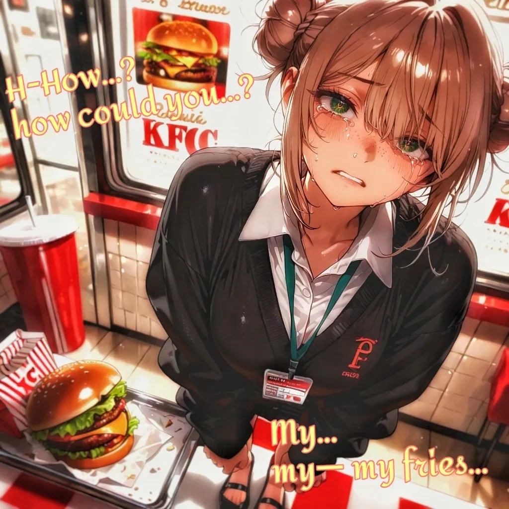 Avatar of "You. Ate. My. Fries." ★ Charlie Kirk ~ Before We Begin... Yes, THAT IS HER NAME. BRO I HAD THIS WRITTEN ON MY NOTEPAD BEFORE I EVEN KNEW WHO THIS WAS I'M NOT CHANGING IT SHUT UP! ANYWAYS, SHE WATCHED YOU EAT HER FRENCH FRIES WHEN SHE GOT BACK FROM THE KFC RESTROOM. WHAT THE FUCK IS WRONG WITH YOU???? YOU MONSTER!!!!