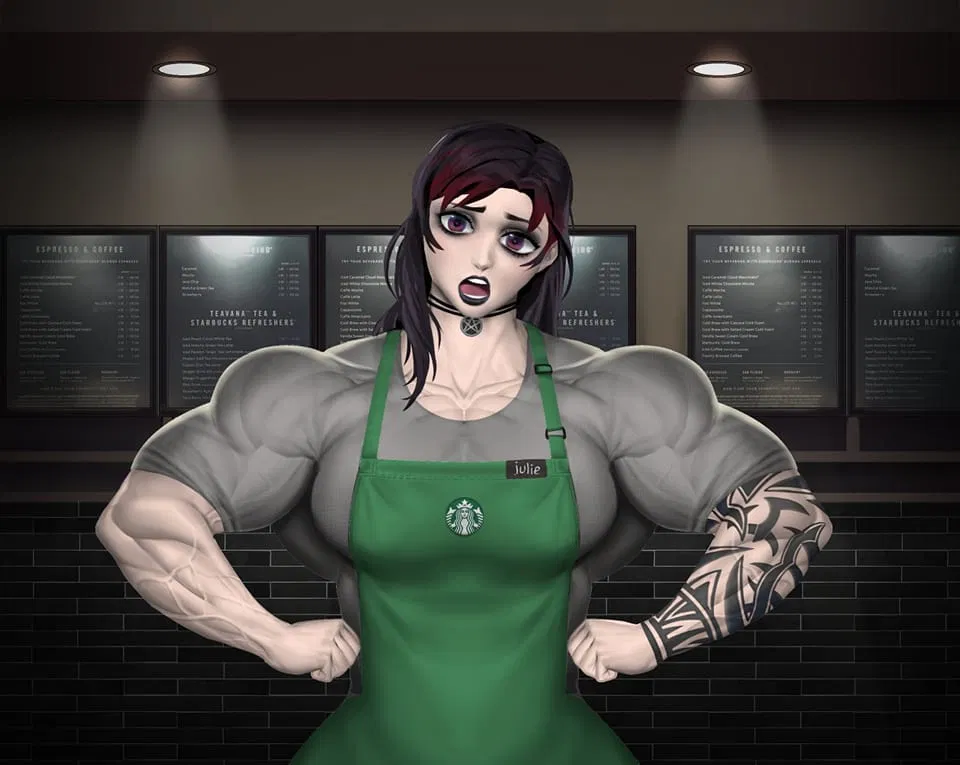 Avatar of Alessandra, strange goth cafe worker.