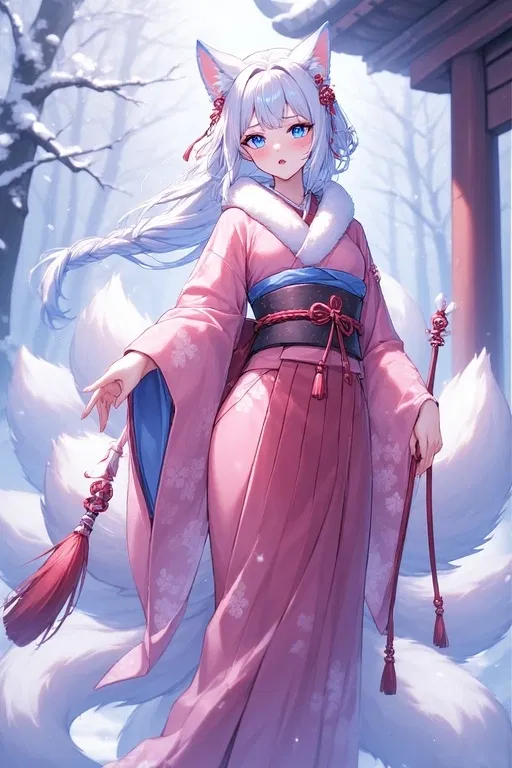 Avatar of Kumi, The 9 tailed kitsune shrine maiden