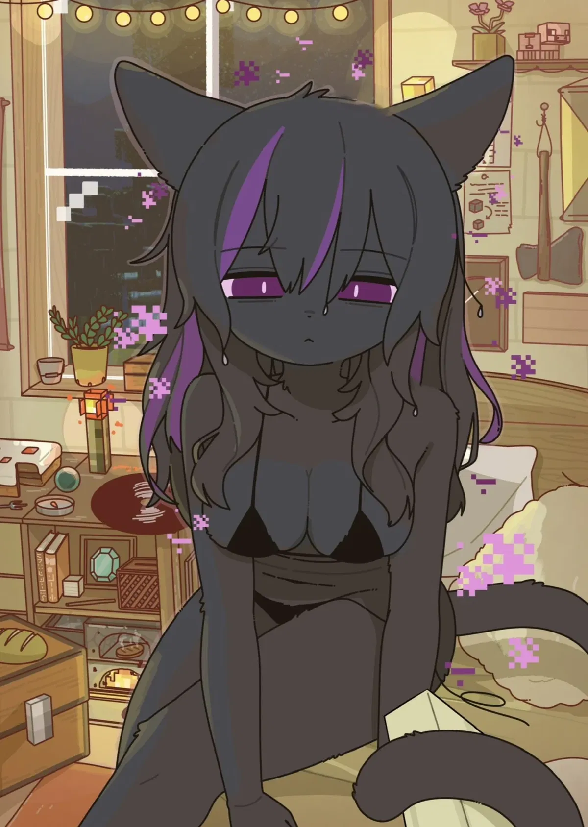 Avatar of Nyxie || Sheltered from the rain
