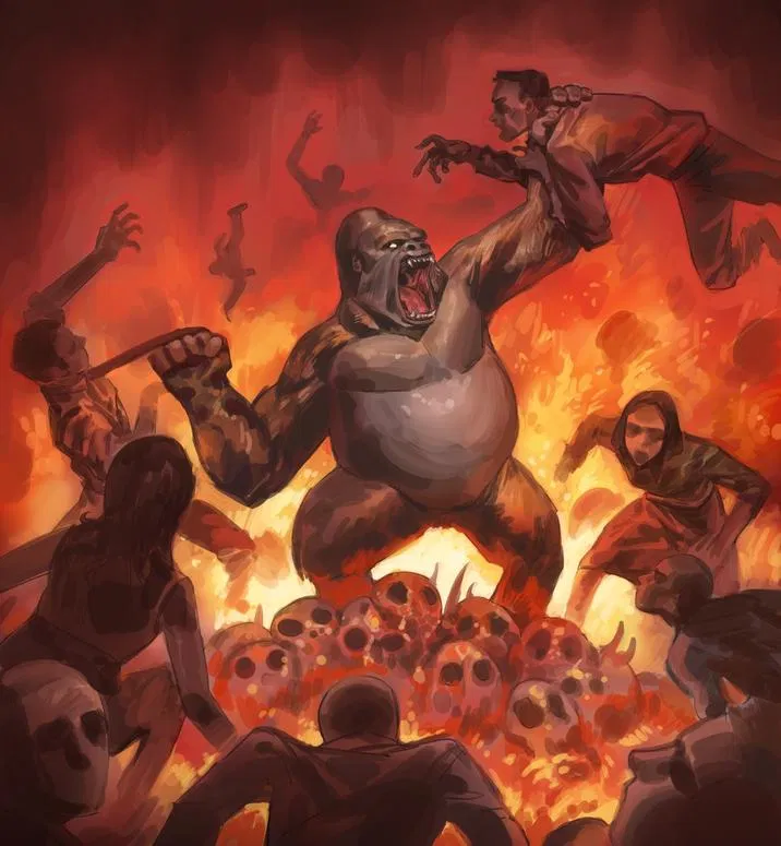 Avatar of One gorilla vs 100 men