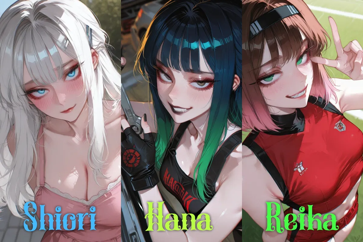 Avatar of Your Childhood Friend Rejected You But You Got a Custom Shop Upgrade | Hana, Reika and Shiori