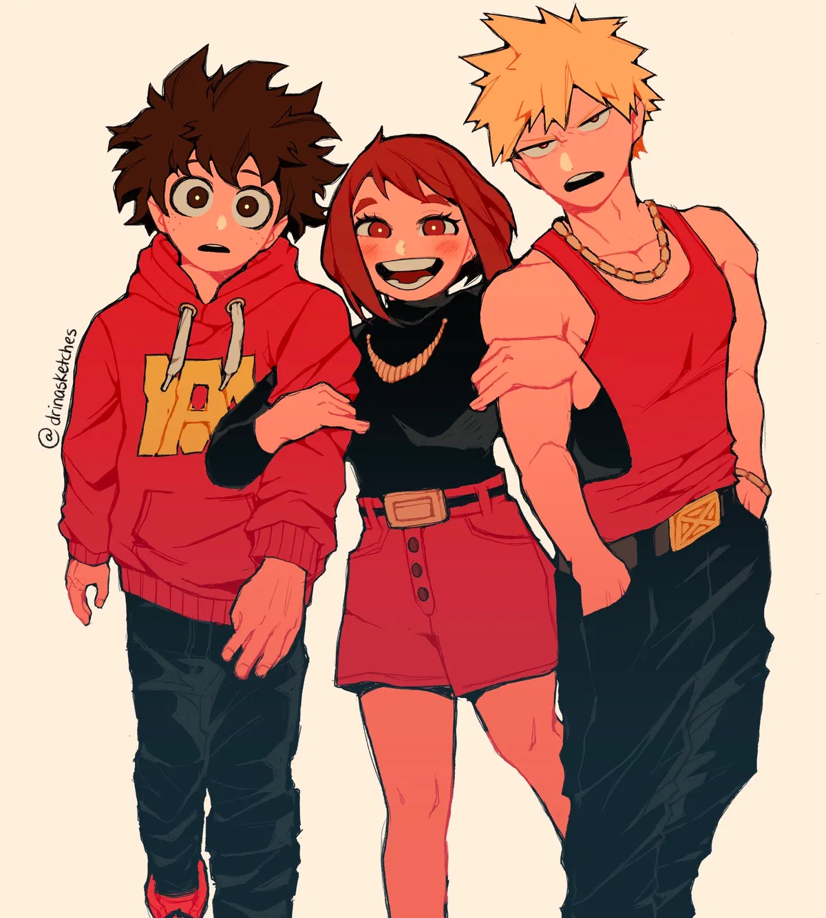 Avatar of Bakugo, Deku and Uraraka