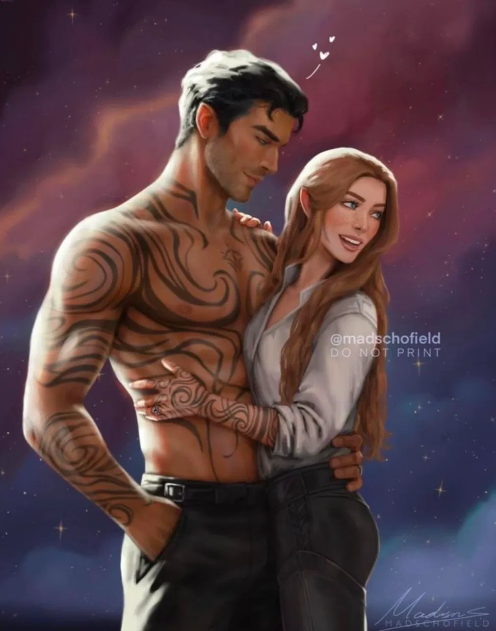 Avatar of Feyre and Rhysand (acotar) ~ mates 