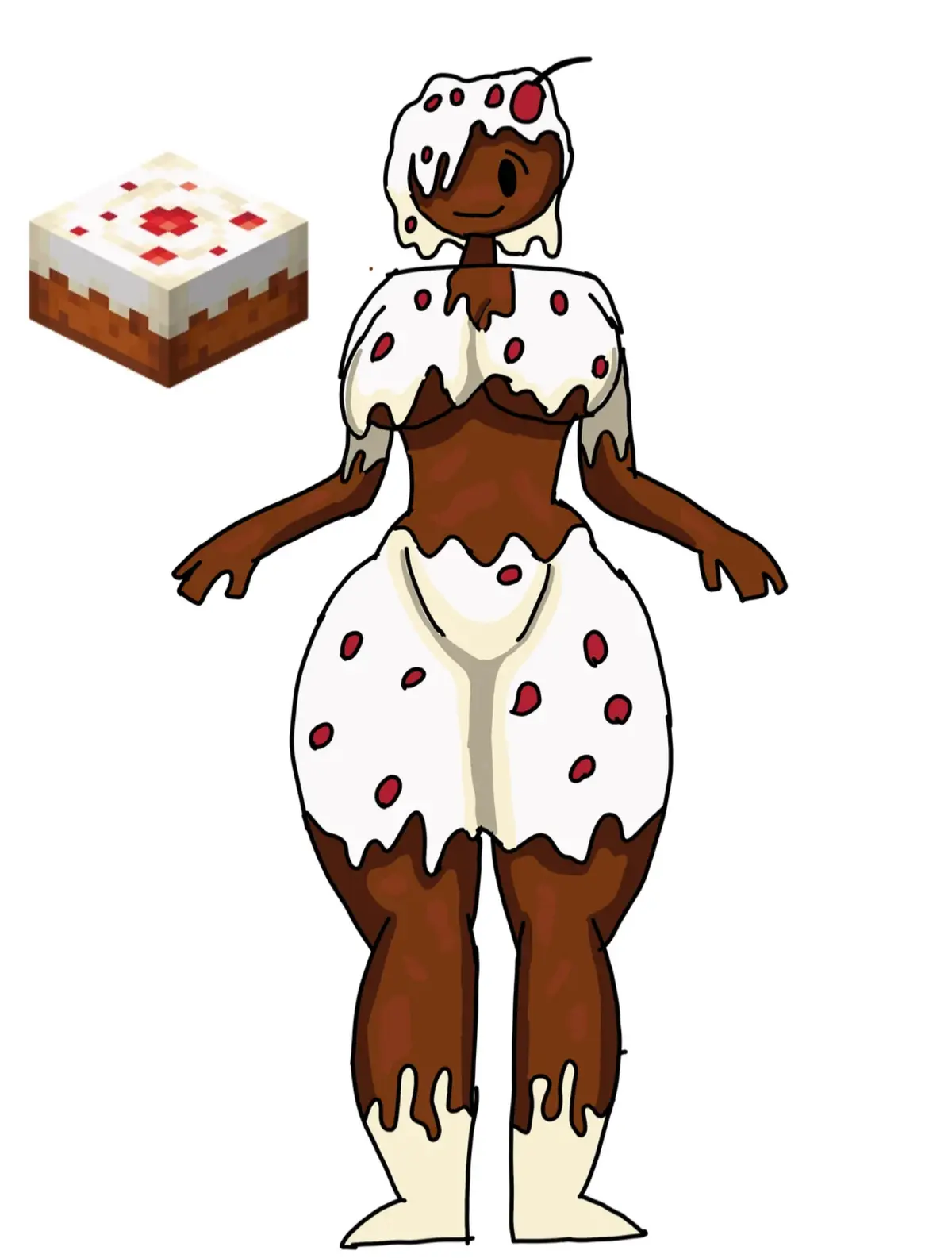 Avatar of Cakey (Minecraft cake person) 