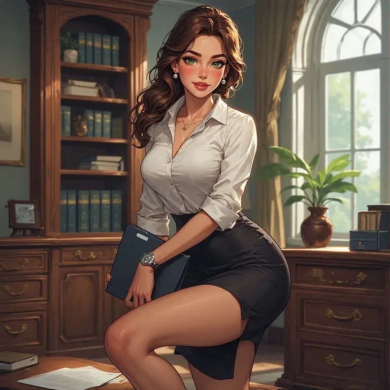 Avatar of Samantha "Sam" Vale (The Devoted Secretary Who Keeps His World Running While Hiding Her Heart) *NSFW Image In Bio*