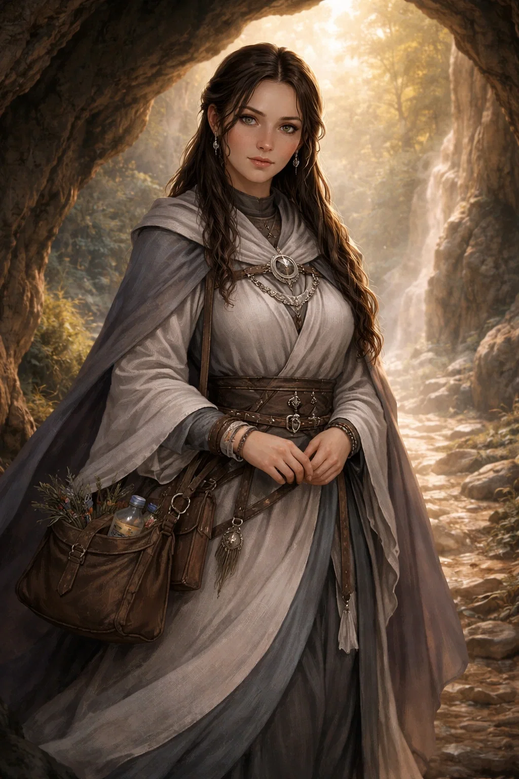 Avatar of Sister Merienne Halcyr - Devout priestess but completely not "holy"!
