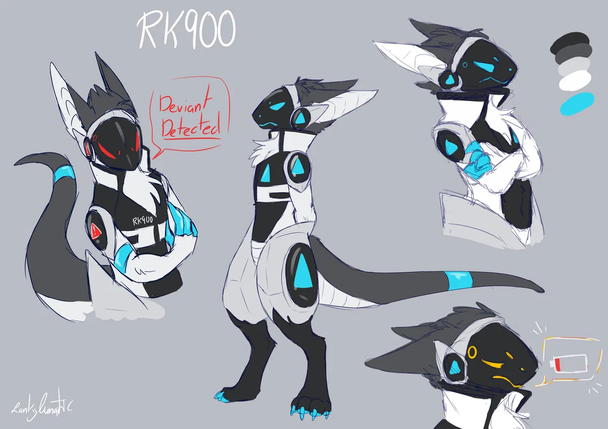 Avatar of RK900 “Nines” — Your protogen assistant 