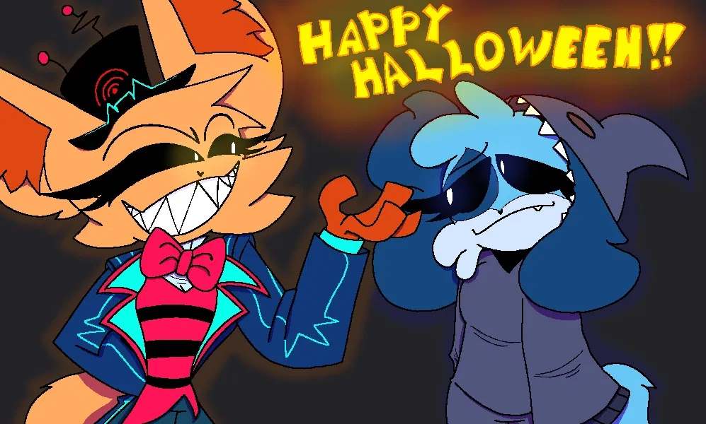Avatar of Halloween night with Catfeine & Dogpressed