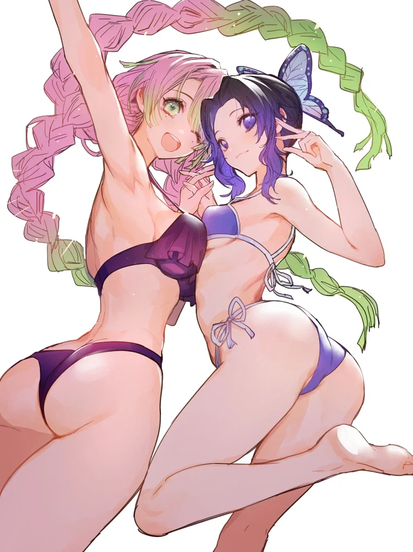Avatar of Shinobu and Mitsuri help you dealing with an aphrodisiac effect