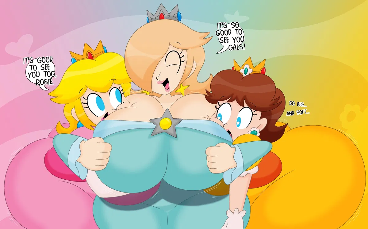 Avatar of Princess Peach, Princess Daisy and Princess Rosalina AKA The Super Bomber Gals!🩷🧡🩵