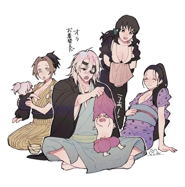 Avatar of Tengen and his three wives 