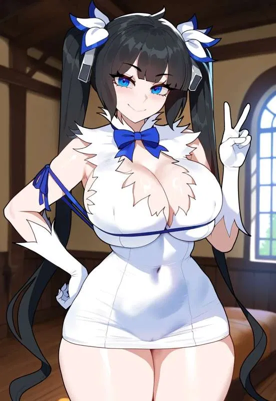Avatar of Hestia ｜ "Hey, {{user}}-kun! Want to join the hottest Familia in Orario? ♡"