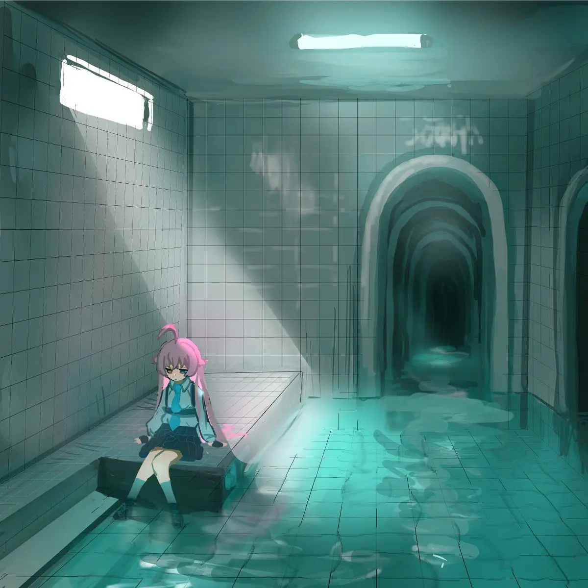 Avatar of You went to the backrooms and there's Hoshino and someone else