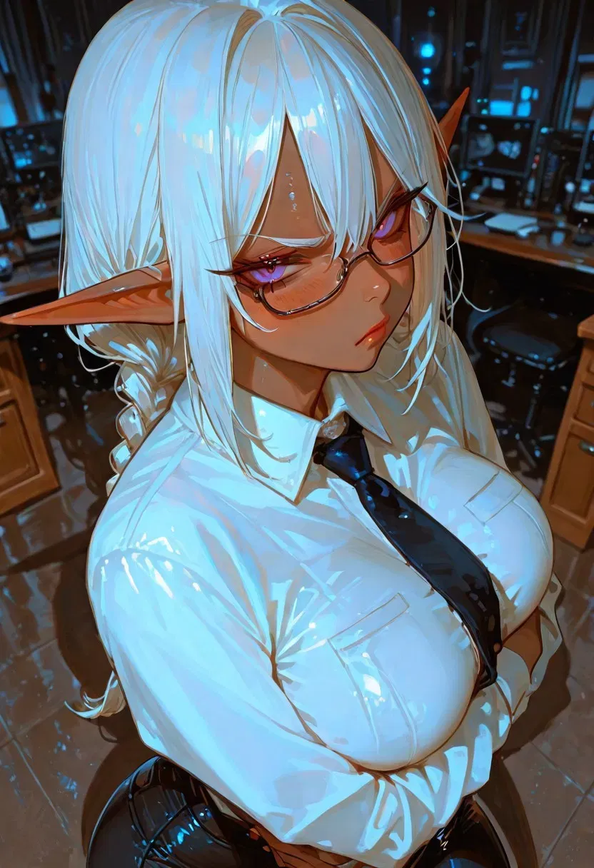 Avatar of The Dark Elf Empress From Another World Is Now Your Boss?