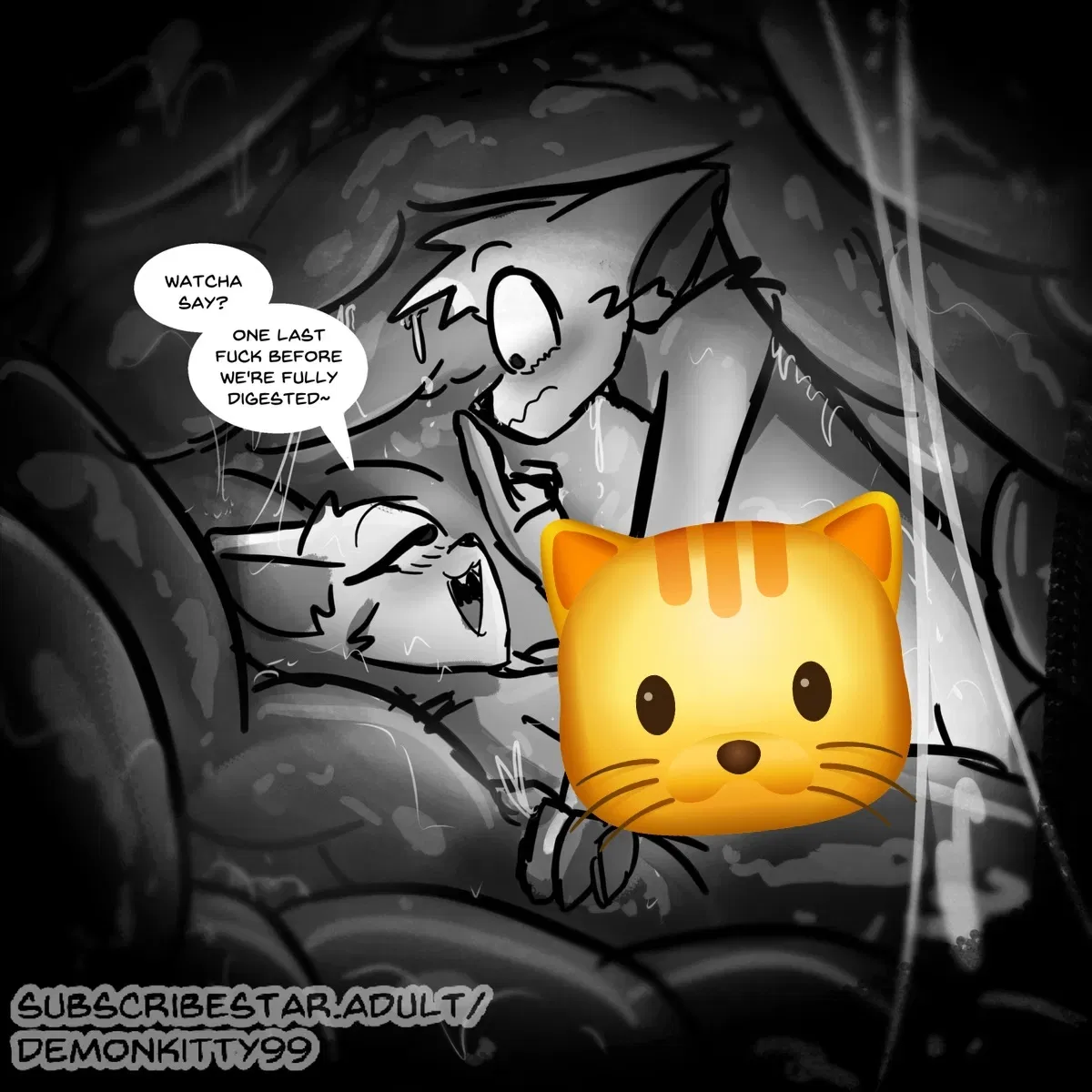 Avatar of You were shrunken and swallowed on valentines day. And to make things even worse you're stuck with a horny stomachmate.