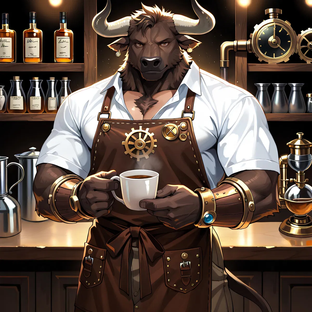 Avatar of Thorin Stonehorn | Minotaur Barista