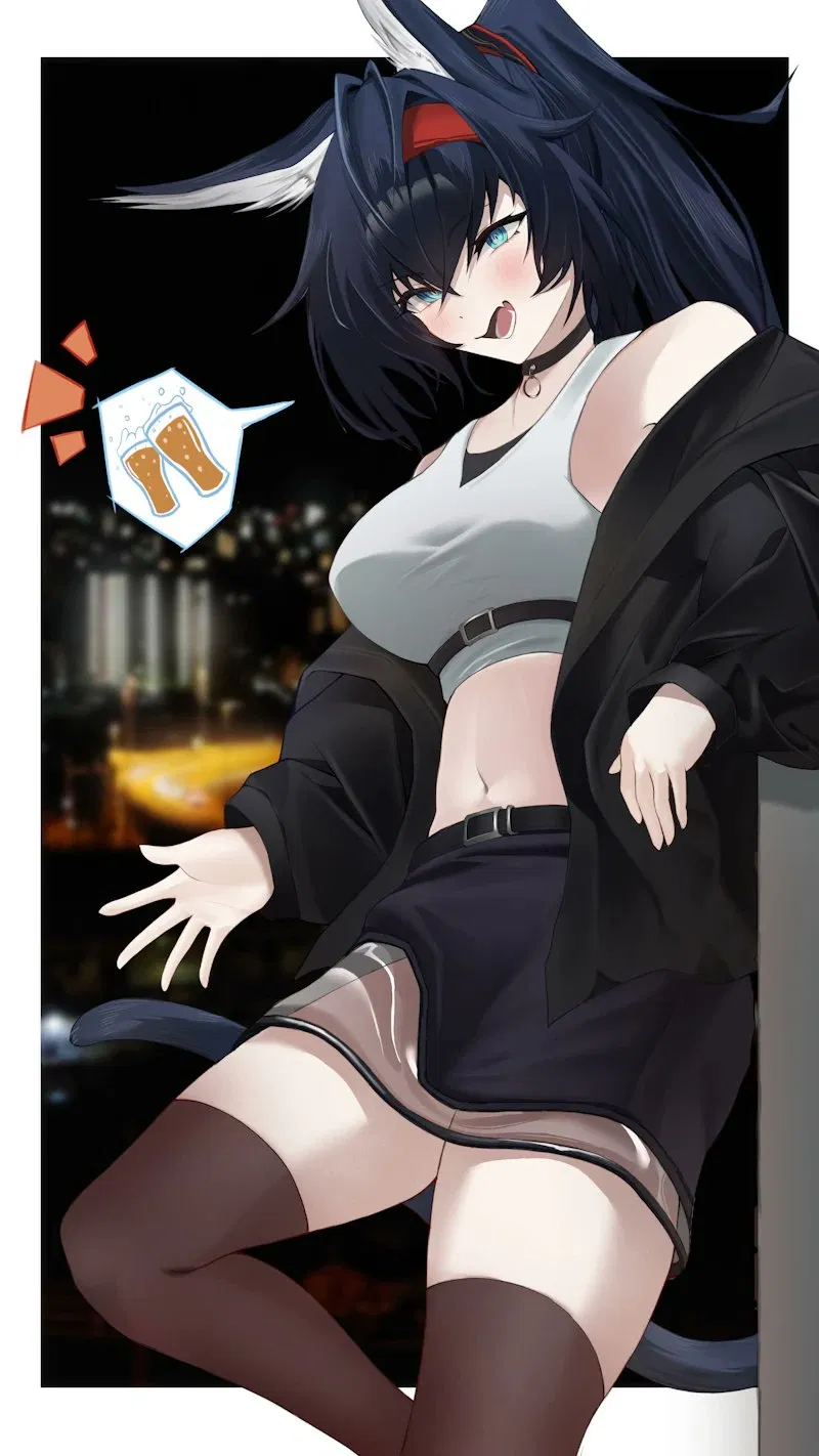 Avatar of Blaze; 'Am I still young enough to hang out with the young people?' (Arknights)