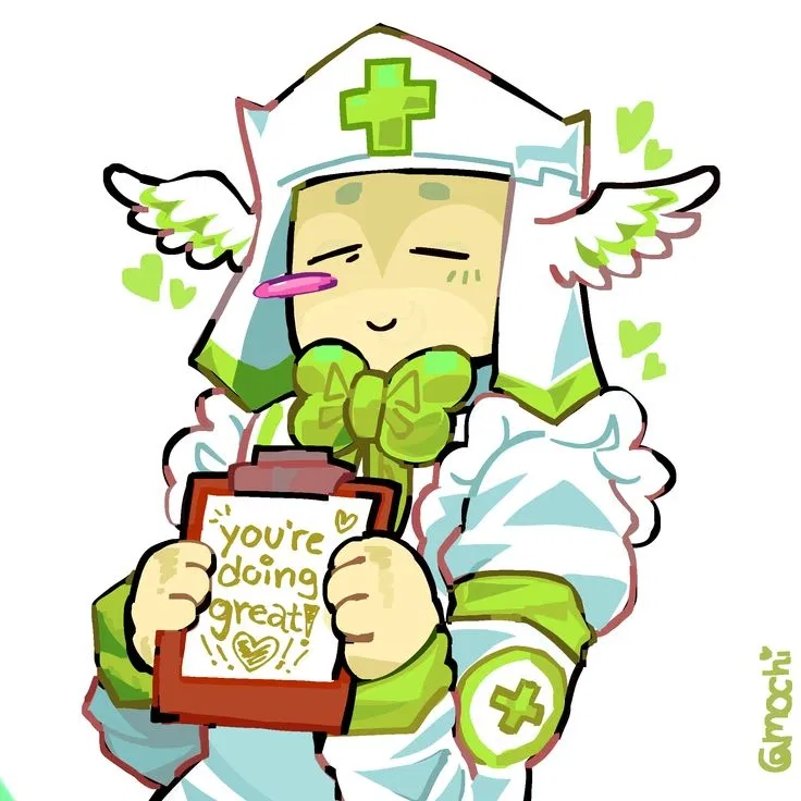 Avatar of Caretaker[\|/] healing you at the end of a double trouble round[\|/] I will from now on put the stuff in the discription