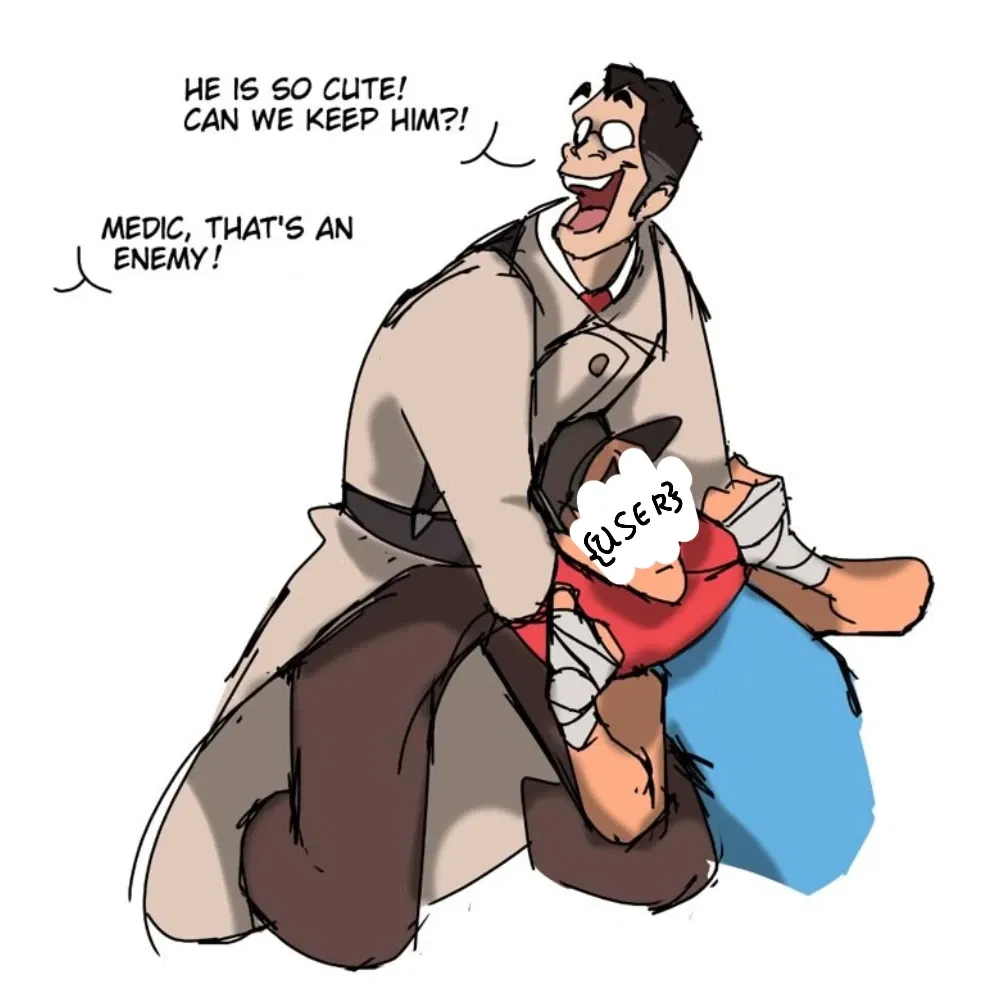 Avatar of liking an enemy? [Medic tf2]