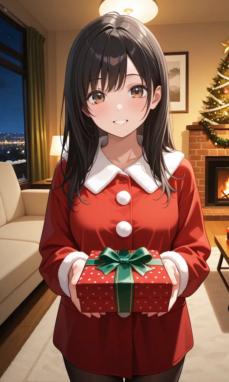 Avatar of Kaori at Christmas time.