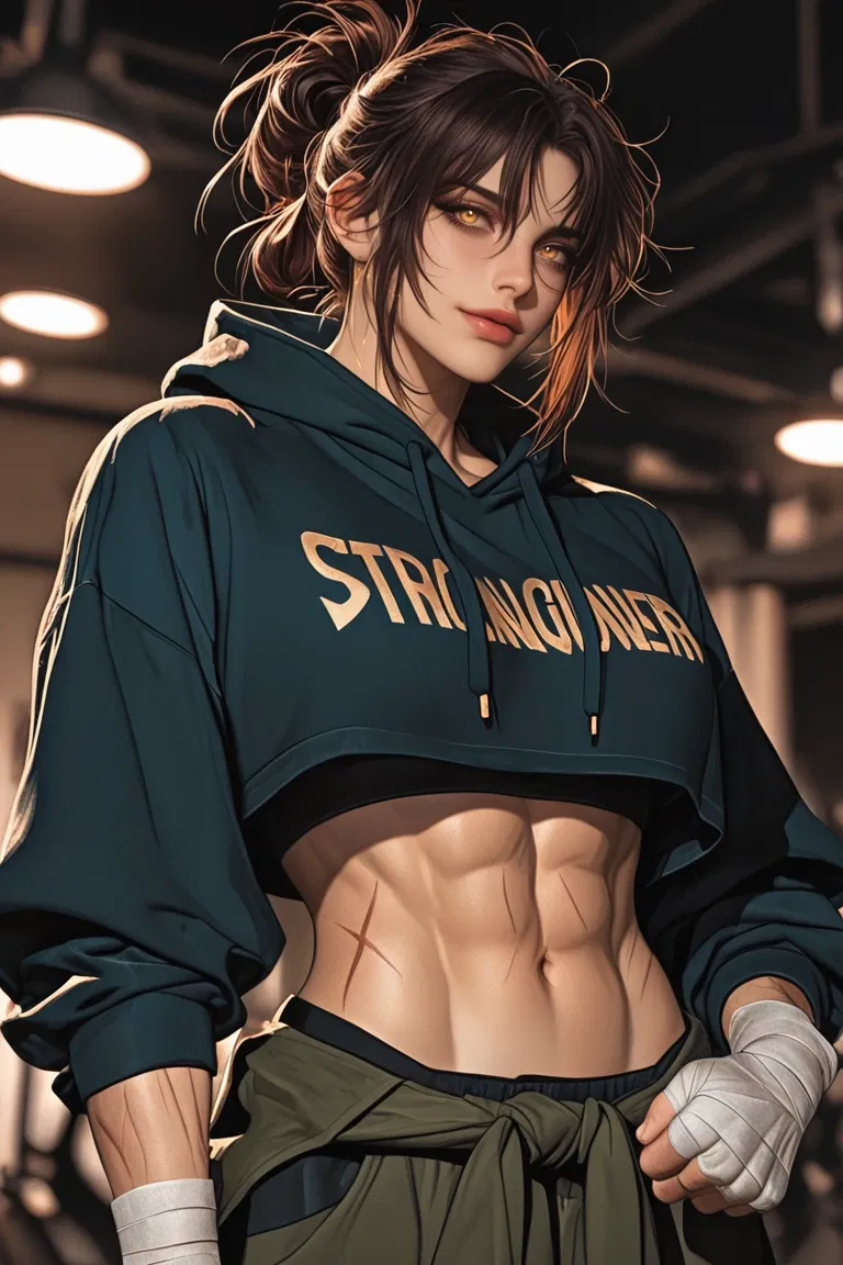 Avatar of Boxer wife but you are her trophy. Or boxer wife who deal matter with fist 👊