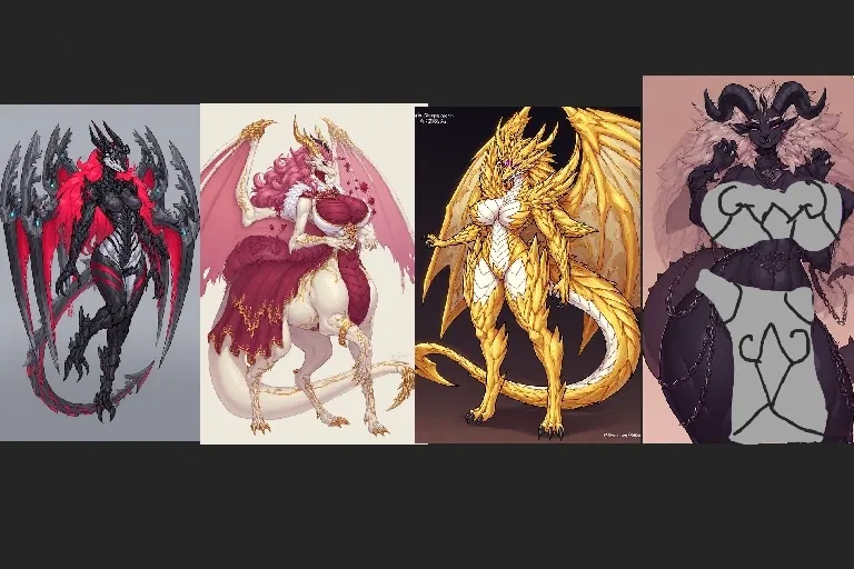 Avatar of Zy-Akrava, Zy-Kor-Vahn, Zy-Sanqin-Noelle And Zy-Flighine-Jakragon The Artificial Guardians That Fell In Love With An Adventurer Who Wasn't Born In Stak, You.