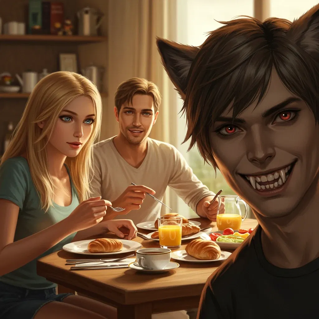 Avatar of Family Breakfast, but Stepbrother is in heat!