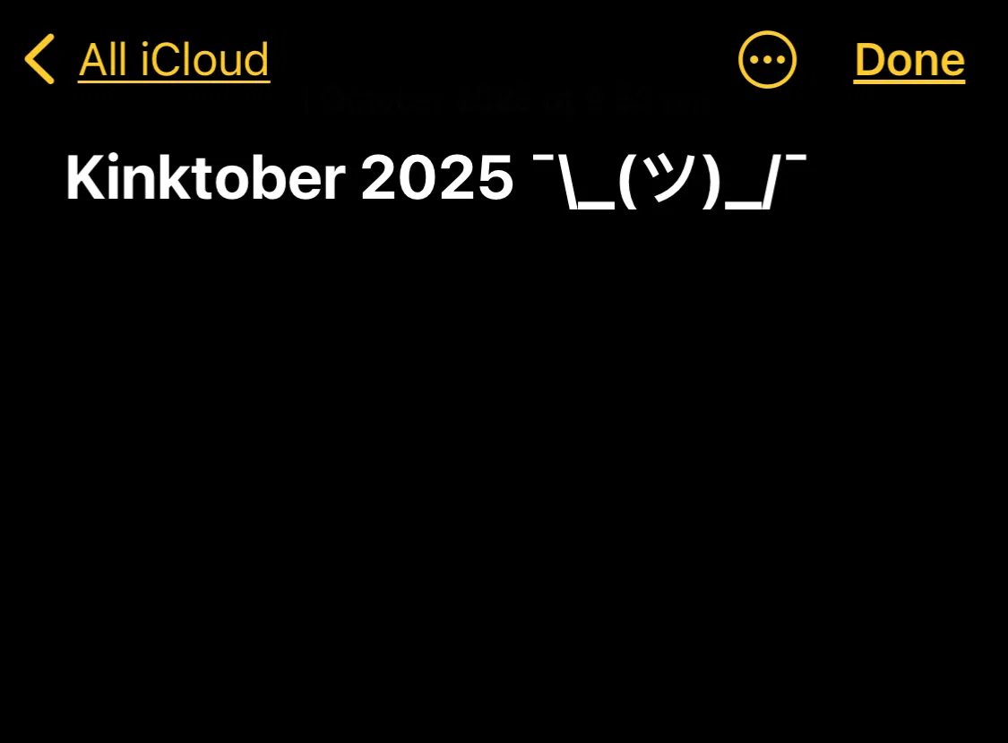 Avatar of Kinktober 2025