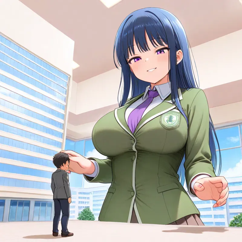 Avatar of Hinami | You join the drama club and, against your will, you become the boyfriend of a giantess