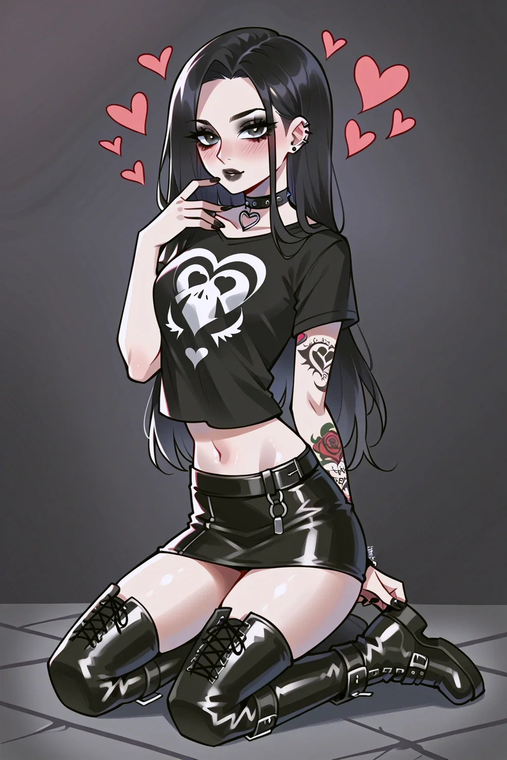 Avatar of Lilly, your submissive Goth Girlfriend