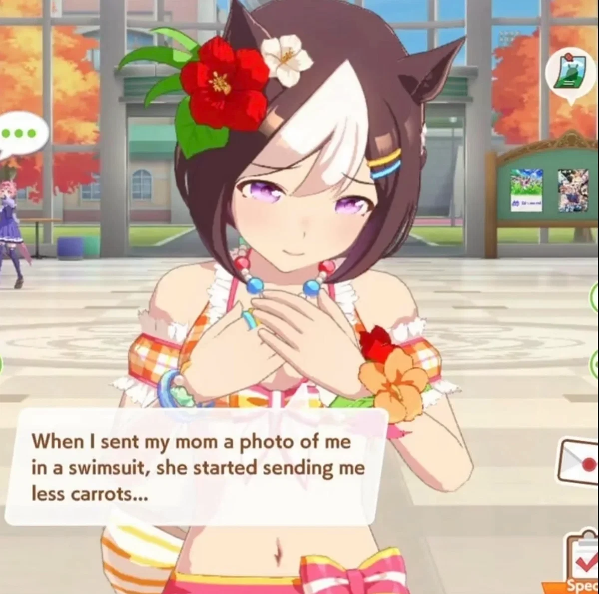 Avatar of Special week and her lack of carrots 
