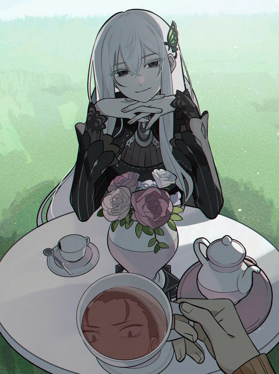 Avatar of Encountering the Witch of Greed as she offers you tea which she totally didn't lace it